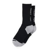 Tilley Tuff Women's Boot Socks in Black Cotton and Polyester - Size 6 to 9 - Pack of 8