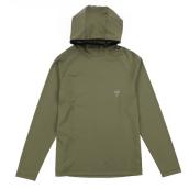 Tilley Tuff Hoodie Sweater for Women Sun Protection in Olive Nylon - Medium