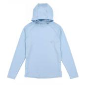 Tilley Tuff Hoodie Sweater for Women Sun Protection in Blue Nylon - Medium