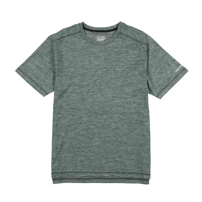 Tilley Tuff Tech Men's T-Shirt in Stretchable Green Nylon - Small