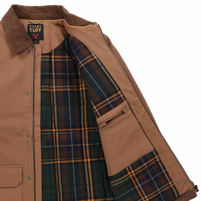 Tilley Tuff Chore Jacket for Men in Cotton Canvas Toasted Coconut - Large