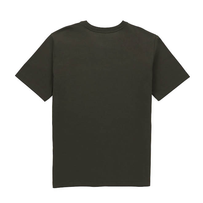 T-shirt à manches courtes Tilley Tuff pour homme en coton olive foncé avec logo, très grand