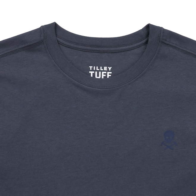 Tilley Tuff T-Shirt for Men in Dark Blue Cotton with Logo - Small