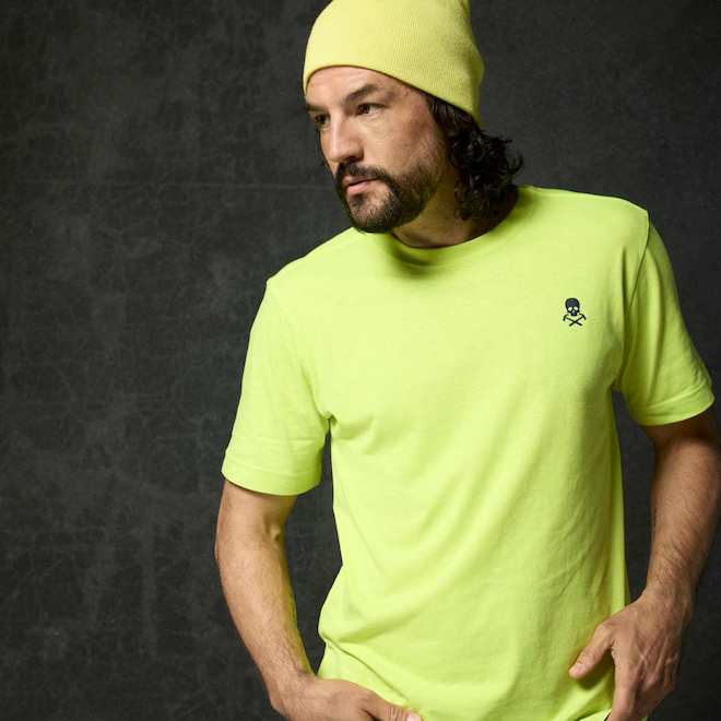 Tilley Tuff T-Shirt for Men in Yellow Cotton with Logo - Small