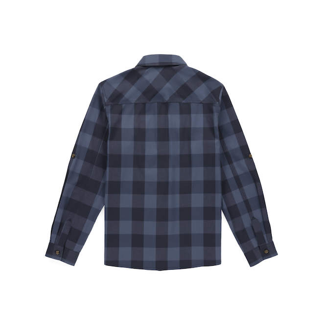 Tilley Tuff Work Shirt for Women with Chest Pockets in Blue Plaid Cotton - Large