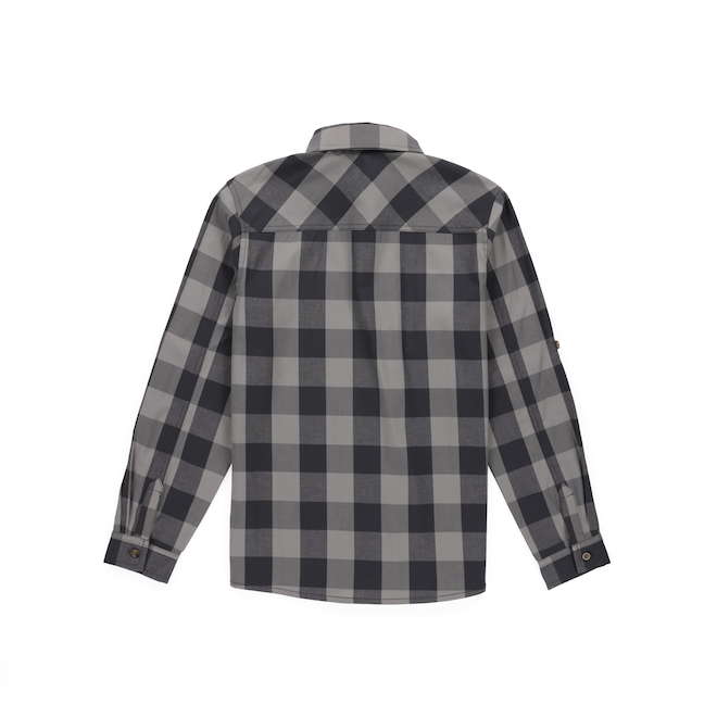 Tilley Tuff Work Shirt for Women with Chest Pockets in Olive Plaid Cotton - Medium