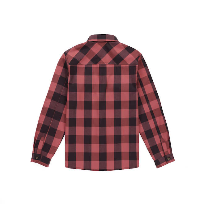 Tilley Tuff Work Shirt for Women with Chest Pockets in Rose Mesa Plaid Cotton - 2X-Large