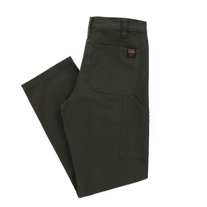 Tilley Tuff Cargo Pants in Olive Stretch Twill - 34 x 32