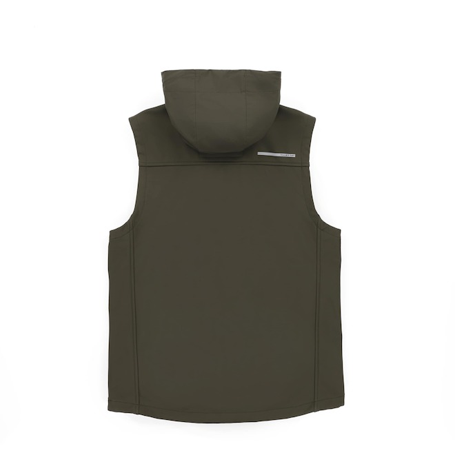 Tilley Tuff Sleeveless Vest for Men with Mock Neck in Olive Microfleece - X-Large