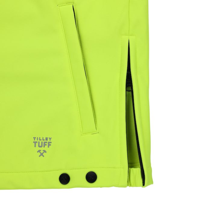 Tilley Tuff Sleeveless Vest for Men in High Visibility Yellow Microfleece - Small