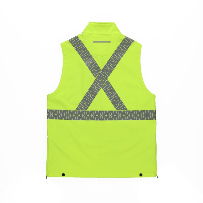 Tilley Tuff Sleeveless Vest for Men in High Visibility Yellow Microfleece - X-Large