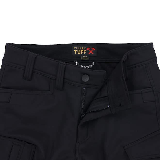 Tilley Tuff Tech Shield Work Pants for Men in Black Polyester - 38 x 34