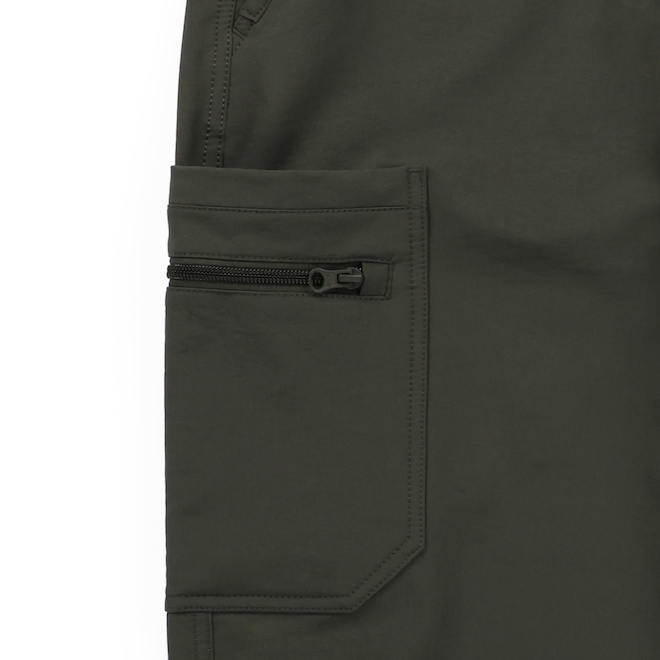 Tilley Tuff Cargo Work Pants for Men in Olive Nylon - 38 x 34