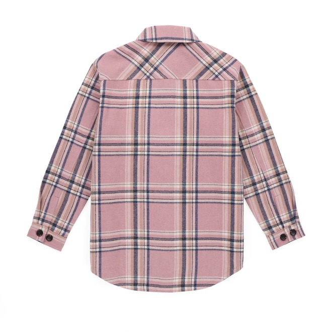 Tilley Tuff Shacket for Women in Pink Plaid Polyester - 2X-Large