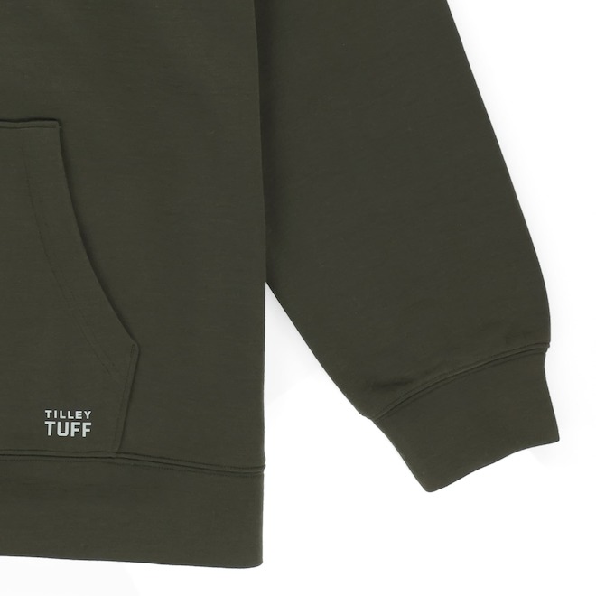 Tilley Tuff Hoodie for Men in Dark Olive Polyester - Large