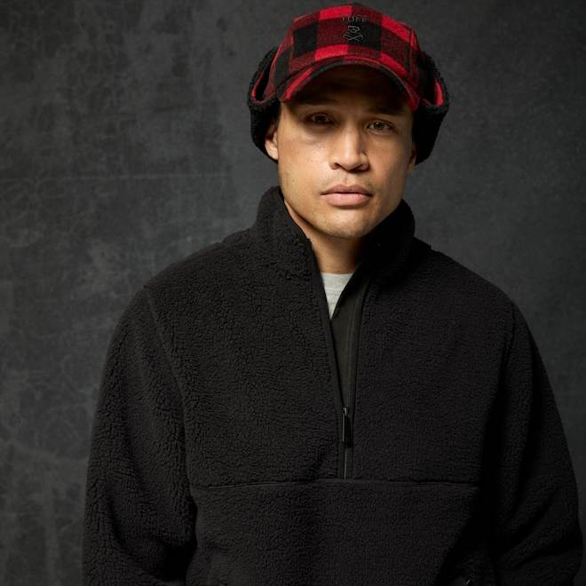 Tilley Tuff Unisex Jacket in Black Sherpa Fleece - Small