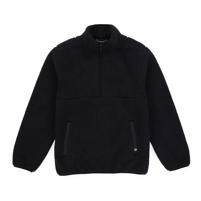 Tilley Tuff Unisex Jacket in Black Sherpa Fleece - X-Large