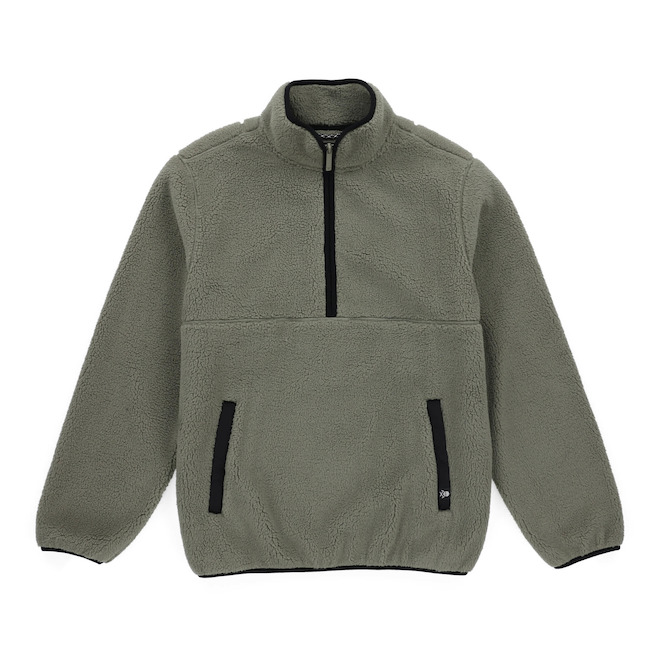 Tilley Tuff Unisex Jacket in Olive Sherpa Fleece - X-Large