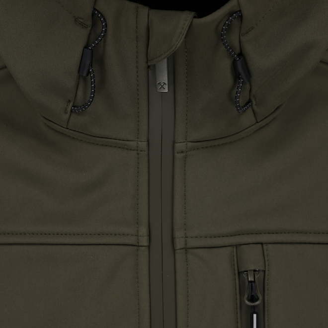 Tilley Tuff Water-Resistant Work Jacket for Men in Dark Olive Microfleece - Medium