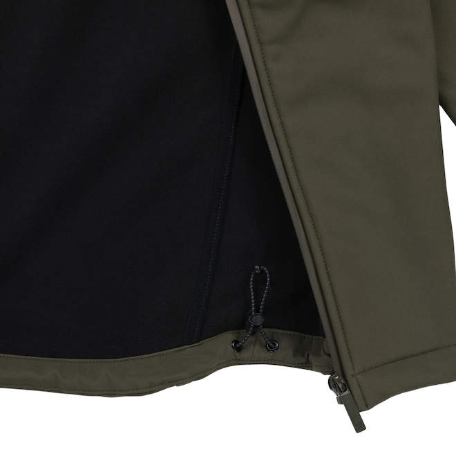 Tilley Tuff Water-Resistant Work Jacket for Men in Dark Olive Microfleece - Medium