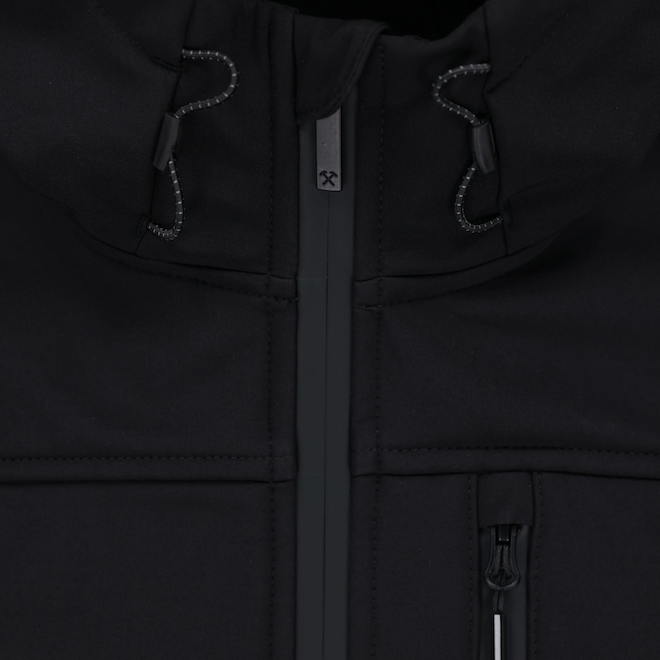 Tilley Tuff Water-Resistant Work Jacket for Men in Black Microfleece - X-Large