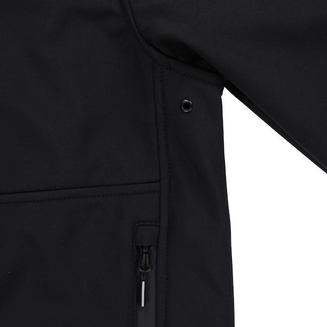 Tilley Tuff Water-Resistant Work Jacket for Men in Black Microfleece - X-Large