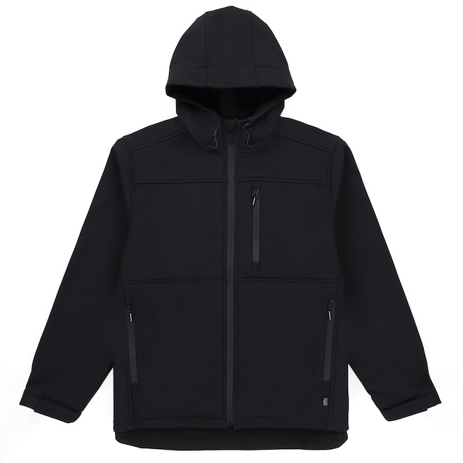 Tilley Tuff Water-Resistant Work Jacket for Men in Black Microfleece - 2X-Large