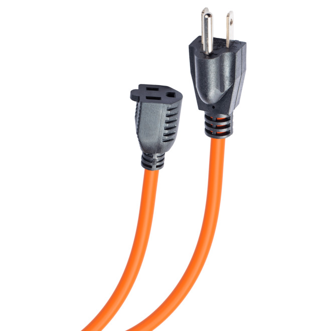 VALU+ Outdoor Extension Cord 16/3 50-ft for Light Duty - Orange