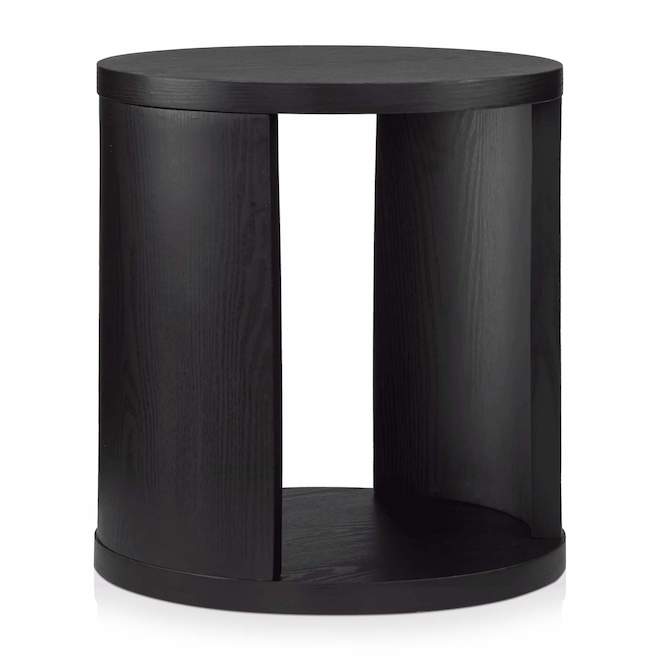 Bouclair 45 x 45 x 50 cm Black Wood Side Table