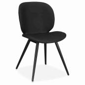 Bouclair 2-Pack 21 x 33-in Black Faux Leather Dining Chair