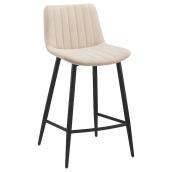 Bouclair 2-Pack Beige Velvet Bar Stool