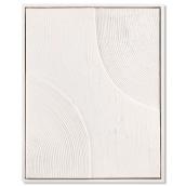 Bouclair Framed Art Abstract w/ Textured Look 16 x 20-in - White