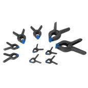 VALU+ Set of 10 Clamp Spring, Black