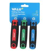 VALU+ Folding Hex Keys - Set of 3