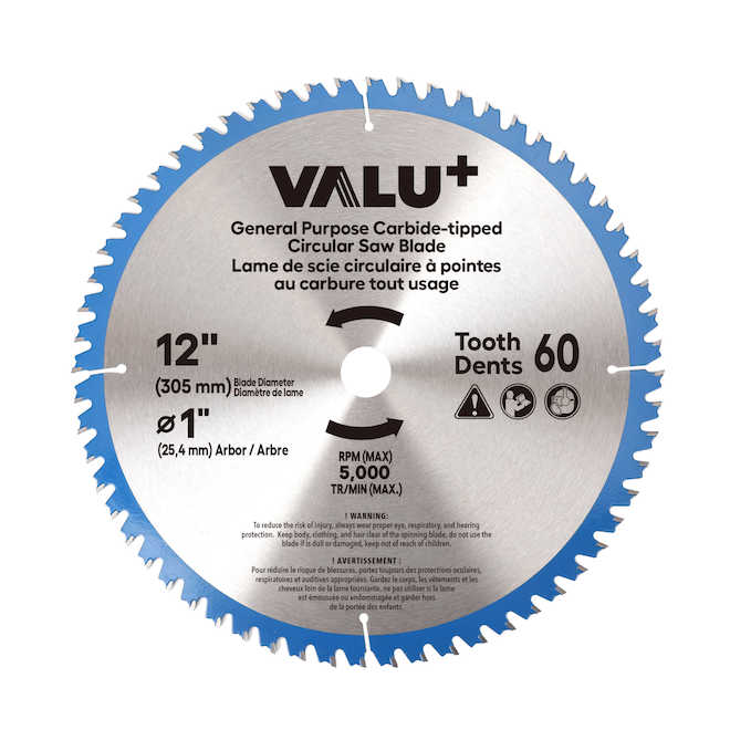VALU+ 12-in Dry Cut Circular Saw Blade - 60T