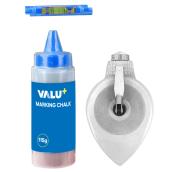 VALU+ Chalk Reel with Red Chalk - 100-ft