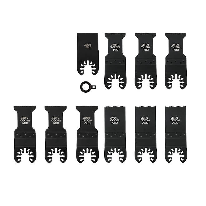 VALU+ 10-Pc Bi-Metal Oscillating Tool Accessory Set