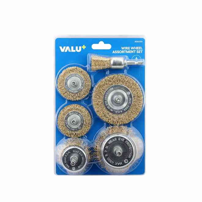 VALU+ 6-Pack Wire Wheel Brush Set