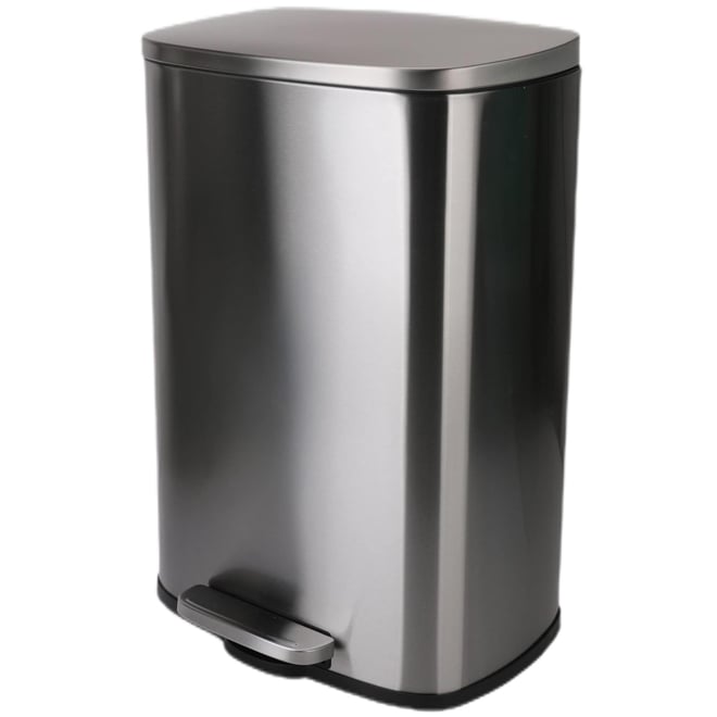 VALU+ Rectangular Garbage Bin with Soft Closing Lid in Steel - 50-L JSM ...