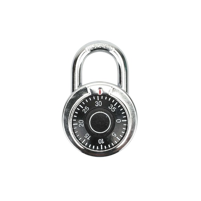 VALU+ Combination Padlock in Steel - Chrome