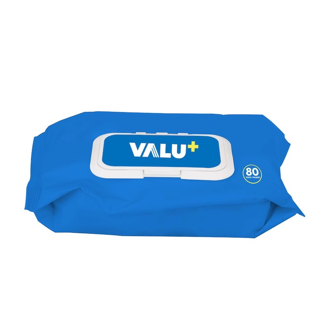 VALU+ BBQ Wipes - Pack of 80