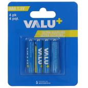 Piles alcalines VALU+ AAA, paquet de 4