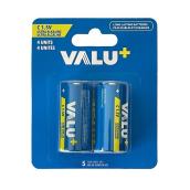 Piles C ultra alcalines VALU+ 1,5 V, paquet de 4