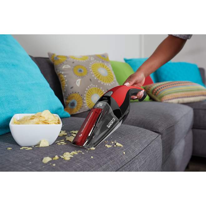 Dirt Devil Quick Flip Hand Vacuum 8V with Accessories - Red