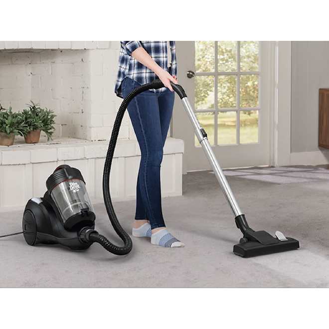 Dirt Devil Canister Vacuum Bagless with Accessories - Black