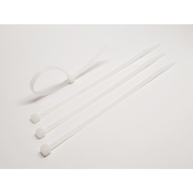 VALU+ Cable Ties in White Nylon 36-in Releasable - Pack of 20