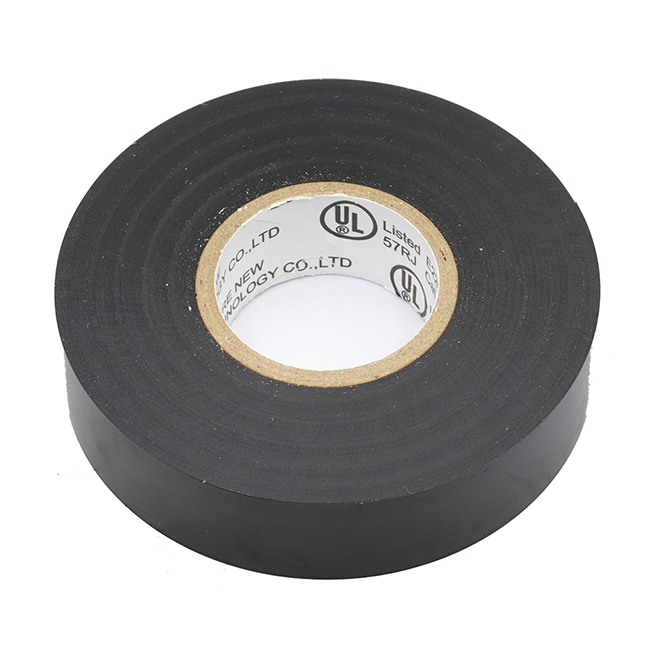 VALU+ Electrical Tape Flame Retardant in Black PVC 18 mm x 20 m