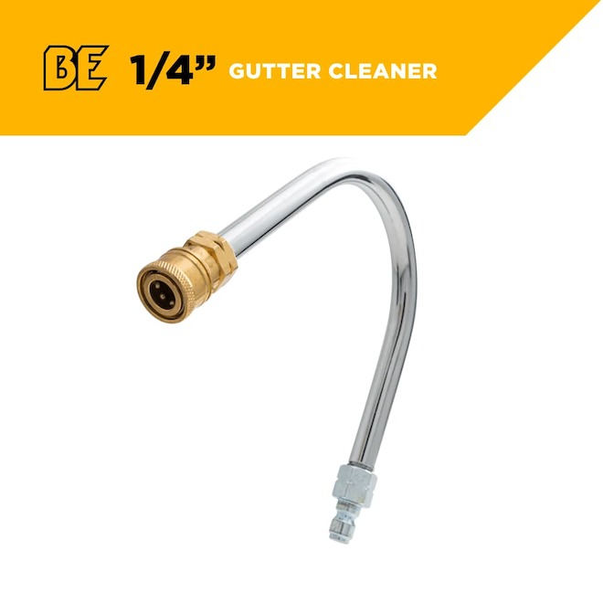BE Power Equipment Pressure Washer Gutter Cleaner Attachment with 1/4-in Quick Connect