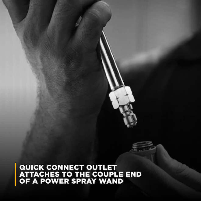 BE Power Equipment Pressure Washer Gutter Cleaner Attachment with 1/4-in Quick Connect