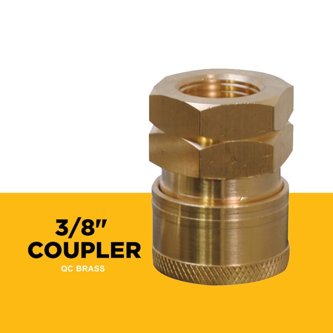BE Power Equipment Pressure Washer Female Connector Fittings with Quick Connect - Steel